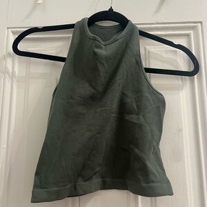 Free People Olive Green Tank Top